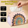 DIY Diamond Painting Creative Design Leather Handmade Tissue Holder Rhinestones Decorative Tissue Box Craft Kits