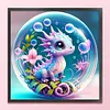 Crystal Ball Zodiac Sign Dragon - 11CT Stamped Cross Stitch - 40*40cm