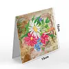 8pcs/set  DIY Postcards Flower Diamond Painting Greeting Card Includes Envelope