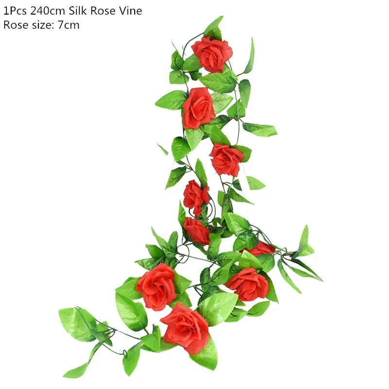 Artificial Green Eucalyptus Leaves Garland Fake Vines Rattan Artificial Plants Ivy Wreath for Wedding Party Home Wall Decoration