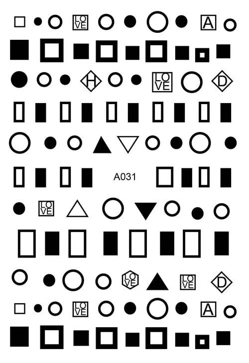 Black Wave Gold Stars White Line Nail Art Stickers Designs Manicure Sticker Back Glue Accessories for Nail Art Decoration Decals-Nail Inspo