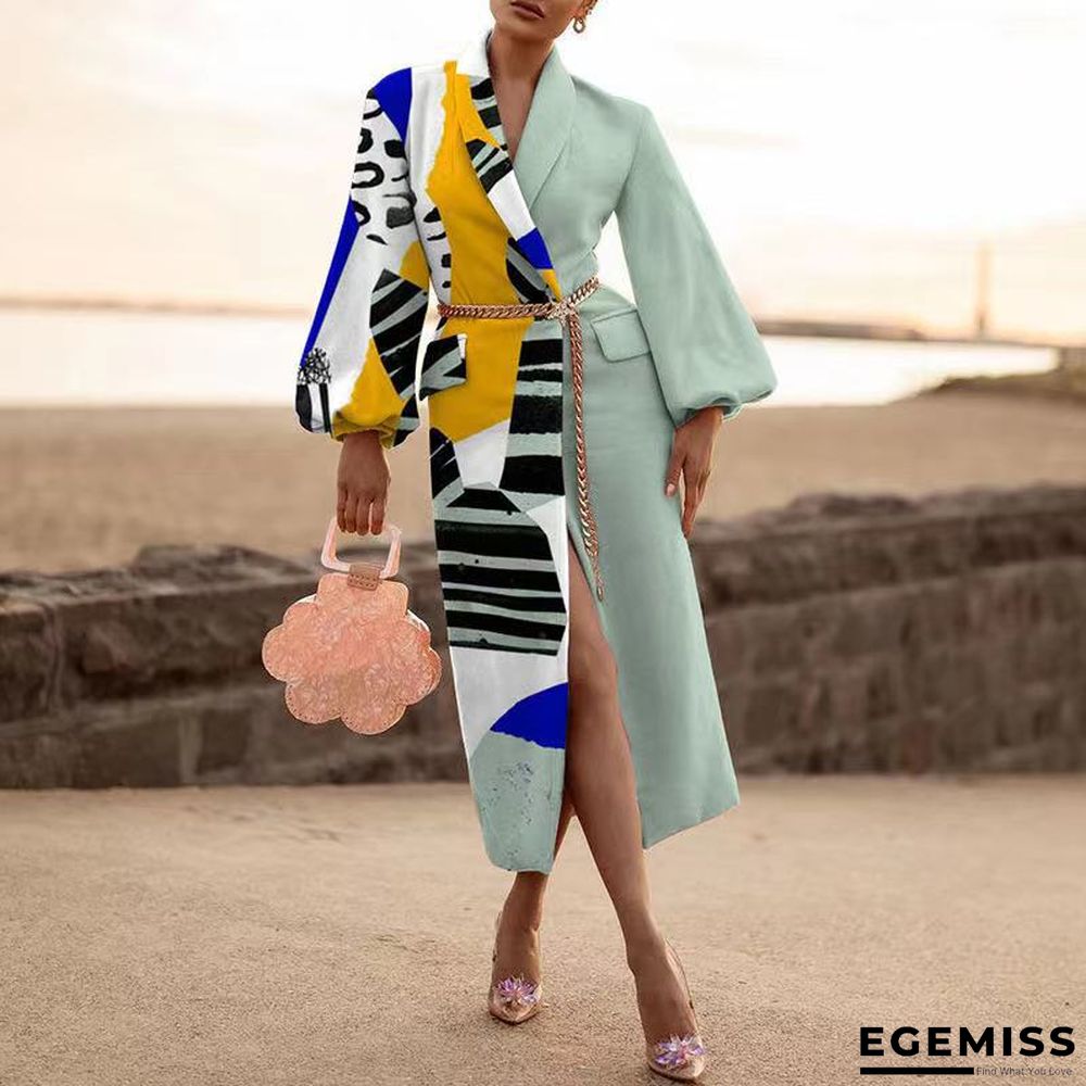 Autumn And Winter Women's Wear Lapel Long Sleeve Fashion Casual Wool Coat | EGEMISS