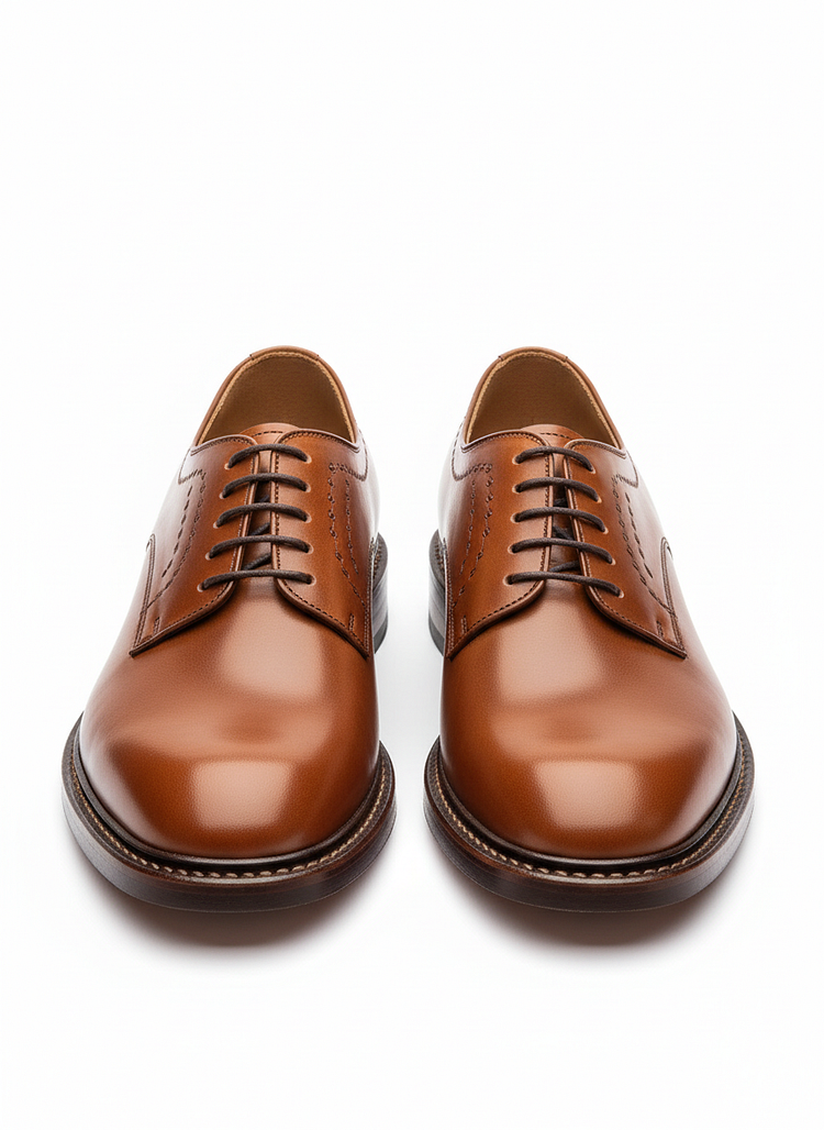 Heye Wings Handcrafted Goodyear Welted Leather Derby Shoes