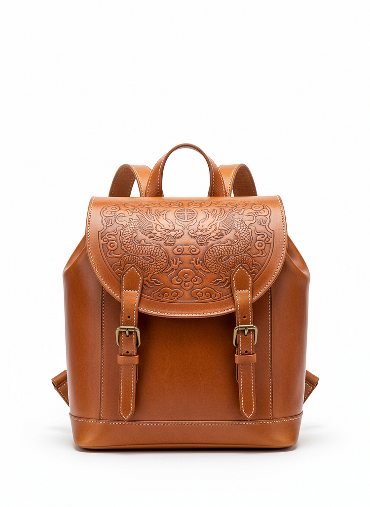Heye Wings Handcrafted Italian Vegetable-Tanned Leather Backpack