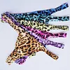Men's Leopard Thong Underwear Bikini Low Rise Brief