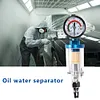1/4inch Thread Spray Gun Air Regulator Gauge +In-line Oil Water Separator Filter