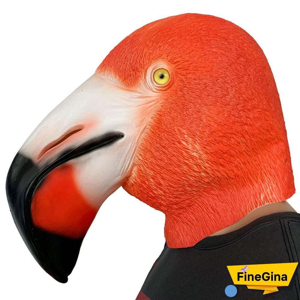 Halloween Flamingo Mask Halloween Animal Party Full Head Mask