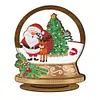 >SALE<Wooden Christmas Table Top Diamond Painting Ornament Kits Xmas Home Decor (H)