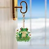 6pcs/set Double Sided Special Shape Diamond Painting Keychain Kit (Flower Frog)