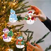12Pcs Acrylic Christmas Hanging Diamond Painting Art Kits for Christmas Tree