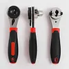 Universal Adjustable Ratchet Wrench for 6-22mm Screws, Portable Adjustable Ratchet Wrench Set with Non-slip Handle, Automotive and Household Tools, Great for Car Enthusiasts and DIY Home Repairs