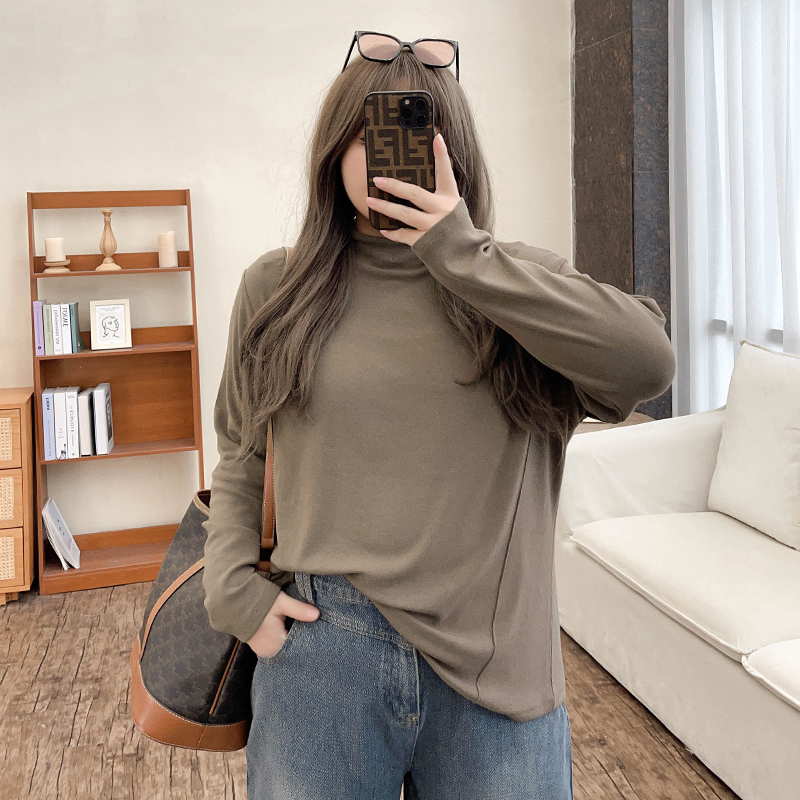 Warm Cashmere Essential Turtleneck Plus Slimming Layering Top Autumn/Winter