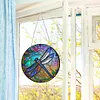 Diamond Painting Stained Glass Dragonfly Pendant
