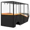 [US Local Warehouse] Fits 6-Person Golf Cart Rain Cover with Transparent Windshield & Reflective Strips 600D Waterproof Oxford Fabric Outdoor Golf Cart Protector Compatible with Club Car & for EZGO