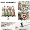 Acrylic Vase Bouquet Diamond Art Hanging Hooks A Row of 3 Hooks DIY Crafts Decor Kit