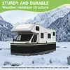 [US Local Warehouse] Mobile Home Skirting with Bottom Iron Mesh RV Skirting for Winter 3.1x65.6ft Rv Underbelly Panels Easy Installation for Garden Outdoor Yard