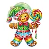 >SALE<Acrylic Shaking Head Gingerbread Man Diamond Painting Desktop Ornaments for Home