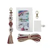 Daisy Flower Keychain Making Kits with Instruction Macrame Keychain Kit DIY Macrame Kits for Beginners Adults Handbags DIY Ornament Decor