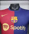 2024/2025 Long Sleeve Player Version Barcelona Home Jersey 1:1 Thai Quality