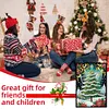 (US Local)Christmas Tree A5 Size Diamond Painting Notebook Set with 4Pcs Bookmark Gift