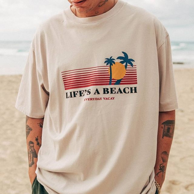 Mens Fashion Print Short Sleeve T-shirt