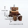 Car Aromatherapy Wooden Figure Shaking Wooden Man Figurine Little Nerdy Dolls