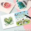 6pcs Diamond Painting Happy Birthdays Cake Greeting Card with Envelope for Family Friends Holiday Gift Congratulations