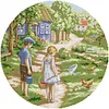 Childhood Friend-14CT Stamped Cross Stitch 38*38cm/14.96*14.96in