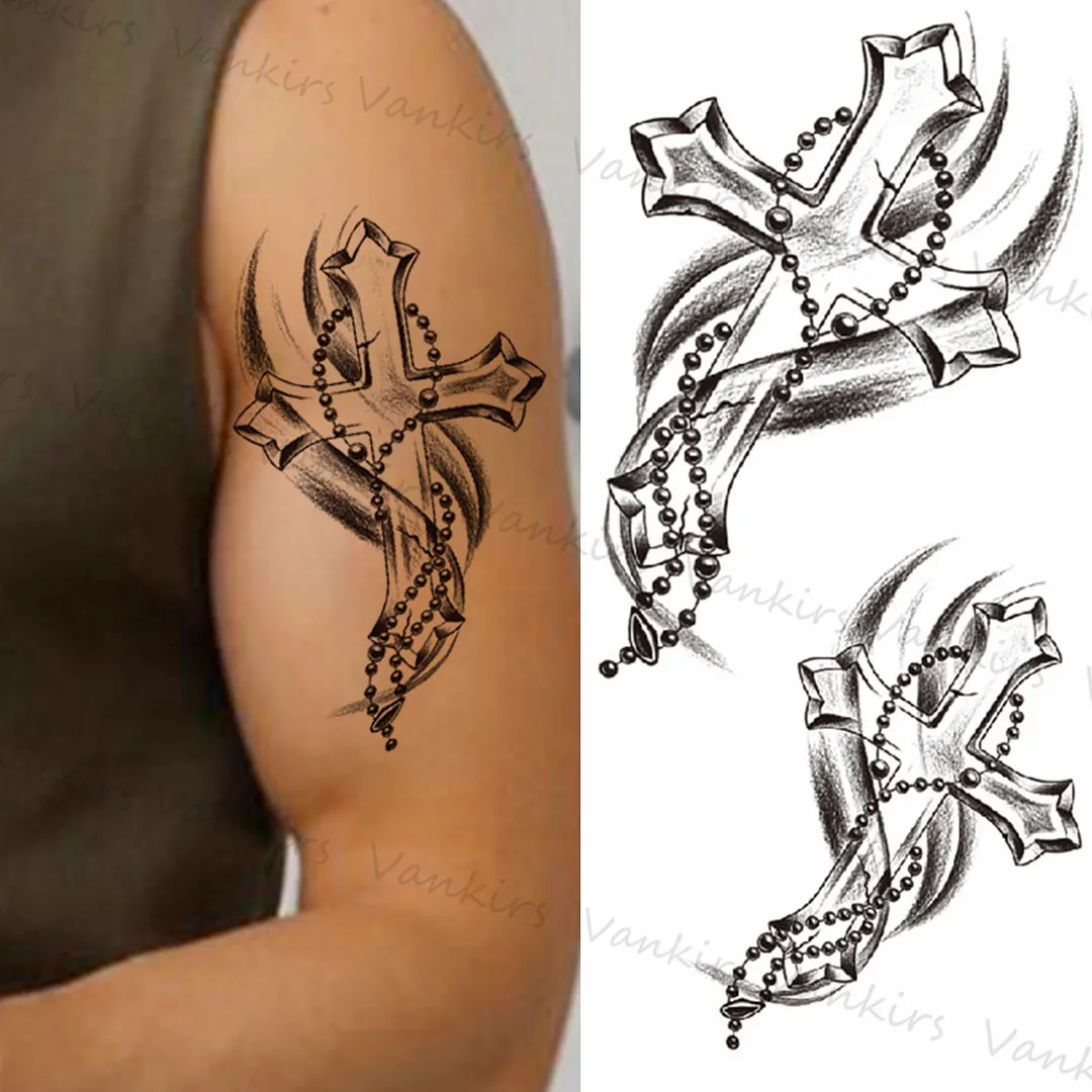 Sdrawing Skeleton Snake Flower Temporary Tattoos For Women Girls Realistic Snake Wolf Tribal Fake Tattoo Sticker Arm Waist Tatoo 3D