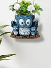Swing Owl Resin Hanging Planter Cute Creative Vase Gift for Women Mother Teacher