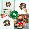 (US Local) DIY Xmas Diamond Painting Ornament with Clock Function Creative Craft