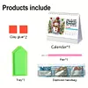 2026 Calendar Diamond Painting Kit DIY Diamond Art Desk Calendar for Home Office