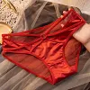Men's Satin Sexy Cross Lace Breathable Underwear