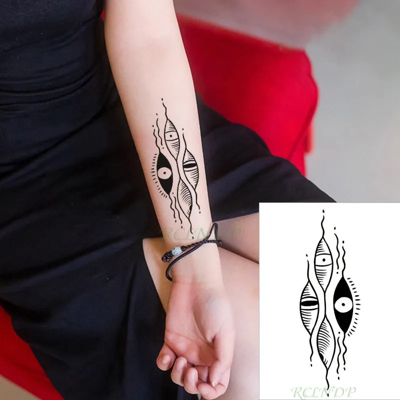 Waterproof Temporary Tattoo sticker protector of Ancient Egypt Greece Egyptian totem Anubis tatto flash tatoo fake tattoos 7