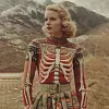 Women's Halloween Body Organ Muscle Print Round Neck Loose Sweatshirt