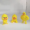 Funny Angry Duck Figurines Collectable Figures 3D Printed Cute Angry Yellow Duck Desk Decor 3pcs Decoration for Computer Car & Dorm