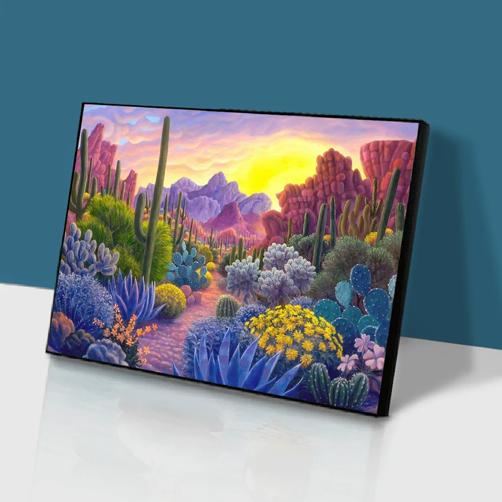 Diamond Painting - Full Round Drill - Cactus