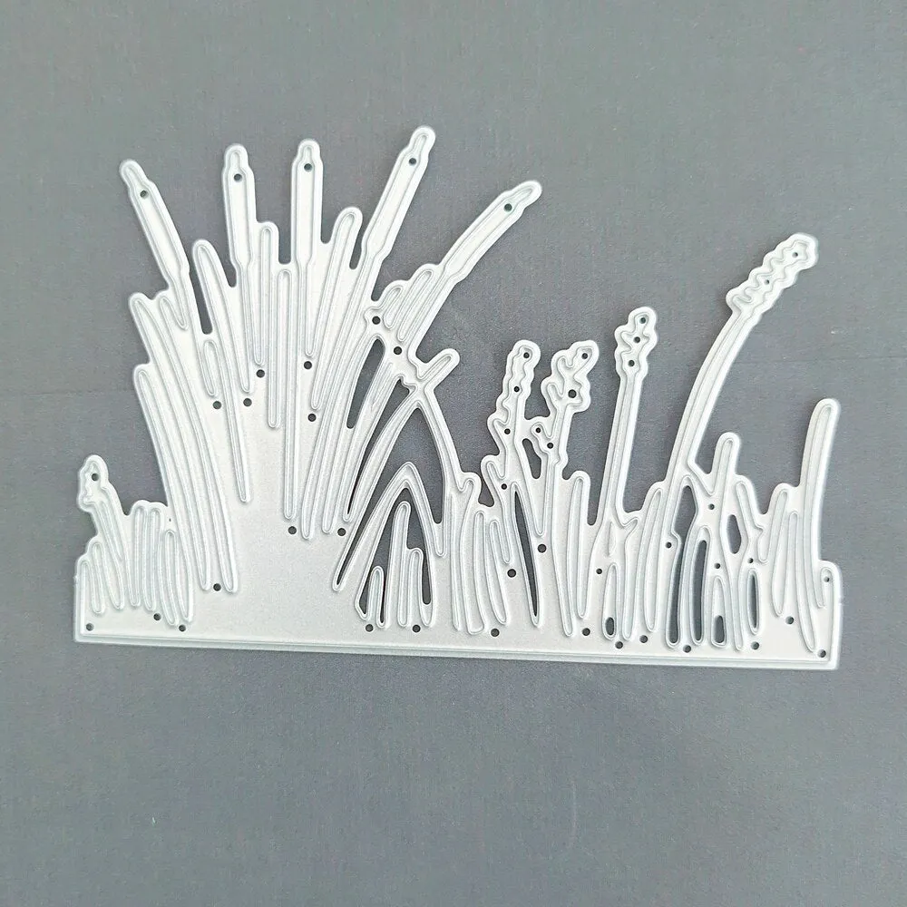 Green grass, flowers, decorative metal cutting dies, clipping books, paper knives, stamping moulds, new flowers