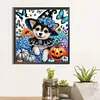 Diamond Painting-DIY Crystal Rhinestone Halloween Cats Dogs(40*40CM）