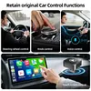 2 in 1 Wireless CarPlay Android Auto Adapter Plug & Play for Factory Wired Cars