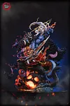 Human-Beast Form Kaido vs Nika Luffy with LED - ONE PIECE Resin Statue - Fantasy Studios