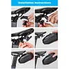 0.8L Bicycle Saddle Bag Reflective MTB Road Bike Seat Bag for Outdoor Cycling