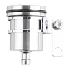 Aluminum Motorcycle Brake Fluid Reservoir Clutch Tank Oil Fluid Cup (Silver)