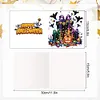 (US Local)6PCS DIY Diamond Art Greeting Cards Halloween Designs for Celebrations (H033)