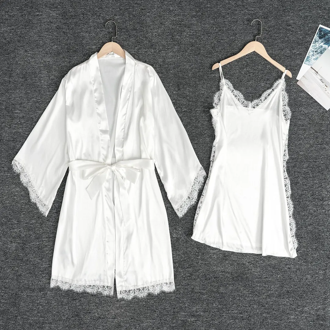 Churchf New Stitling Elastic Lady Pyjamas Jersey With Pyjab Pajamas Set Solid Color Home Size