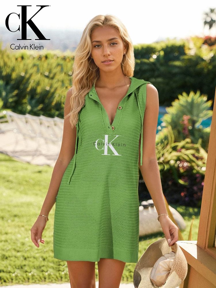 Korl&aacute;tozott idejű ki&aacute;rus&iacute;t&aacute;s 2024 Calvin Klein női V-nyak&uacute; ujjatlan ruha