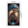 >SALE<Full Embroidery Eco-cotton Thread 161CT Printed Large Tree Cross Stitch 40x70cm