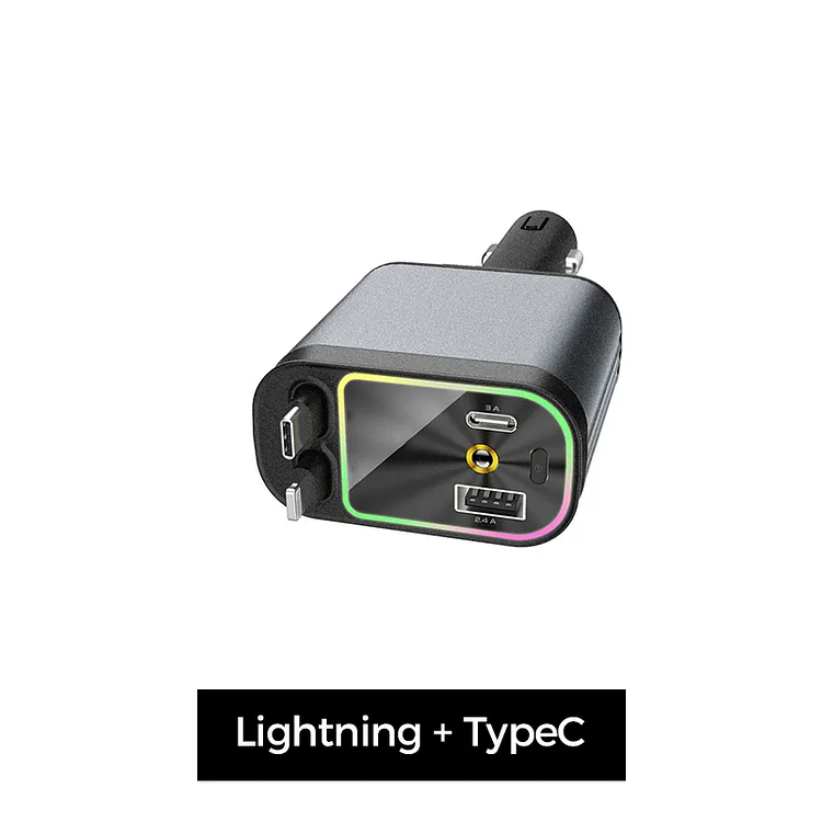 Retractabel Car Charger with Starry Projector