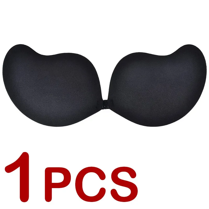 1/2 Pair Invisible Silicone Sticky Bras For Women Adhesive Strapless Push Up Bralette Seamless Backless Fly Bra Sexy Lingerie