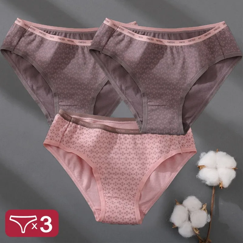 Floral Printing Panties Women Underwear Cotton Panties Set Finetoo Design Female Underpants Lingerie Sexy Pantys Briefs Intimate